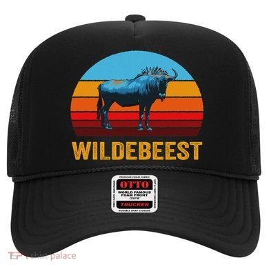 Retro Vintage Style Sunset Wildebeest Hat