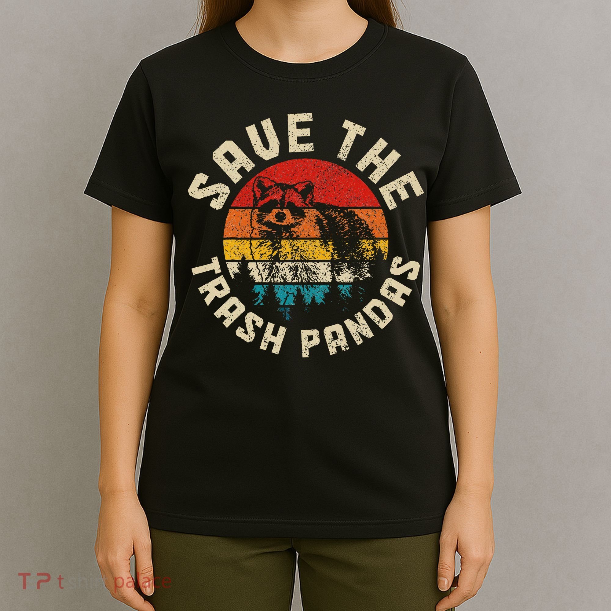 Raccoon Vintage Save The Racoon T-Shirt