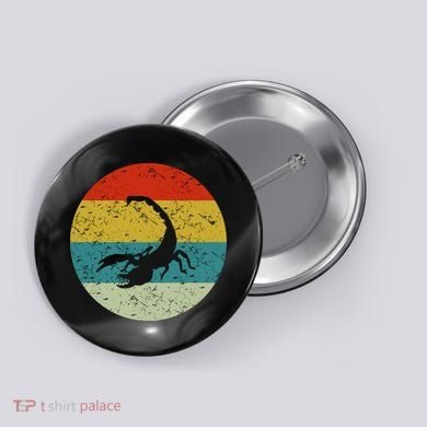 Retro Vintage Scorpion Button