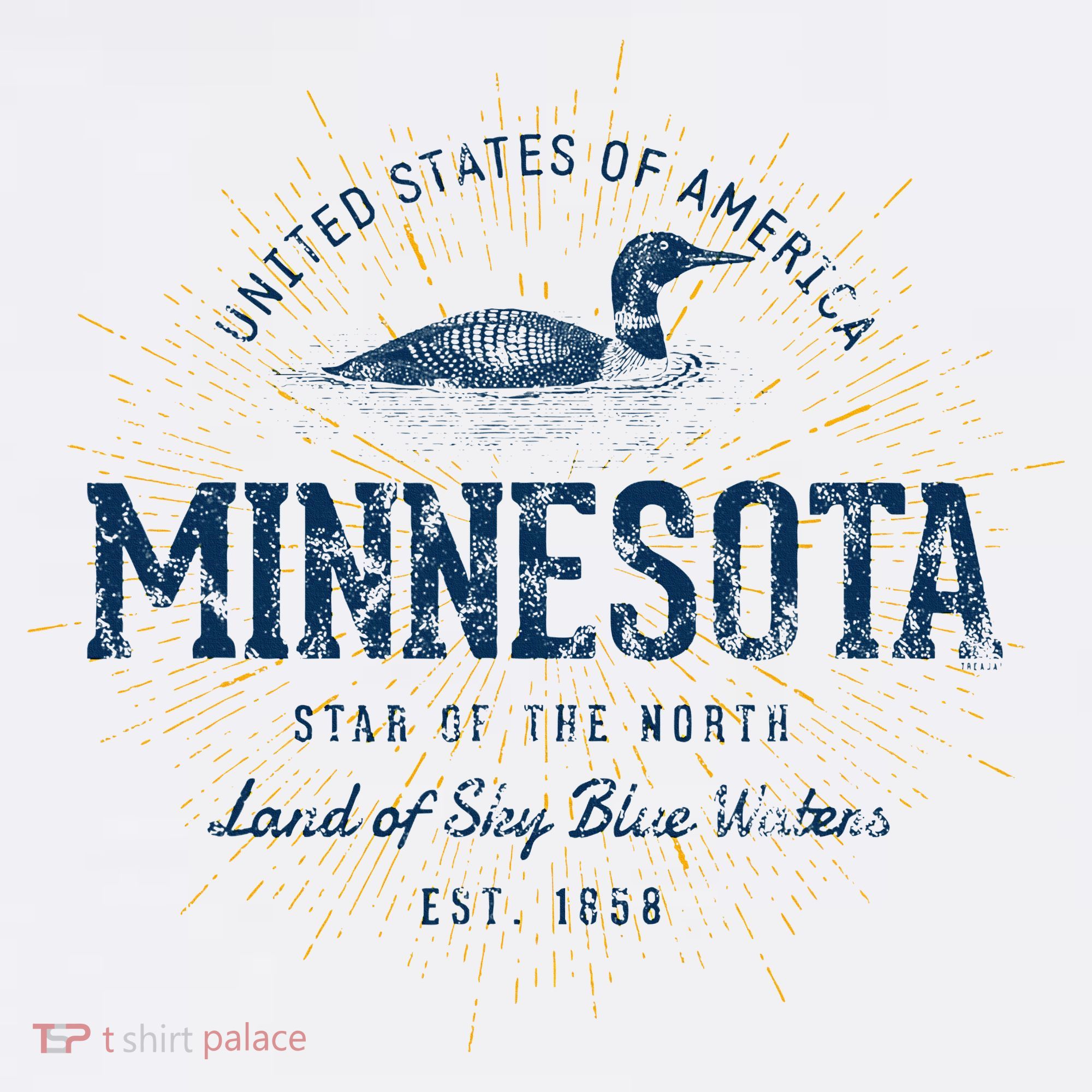 Retro Vintage State Of Minnesota T-Shirt