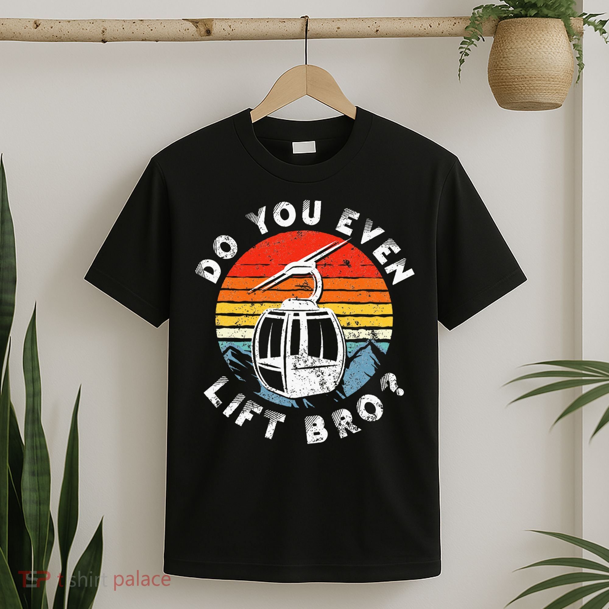Retro Vintage Ski Do You Even Lift Bro T-Shirt