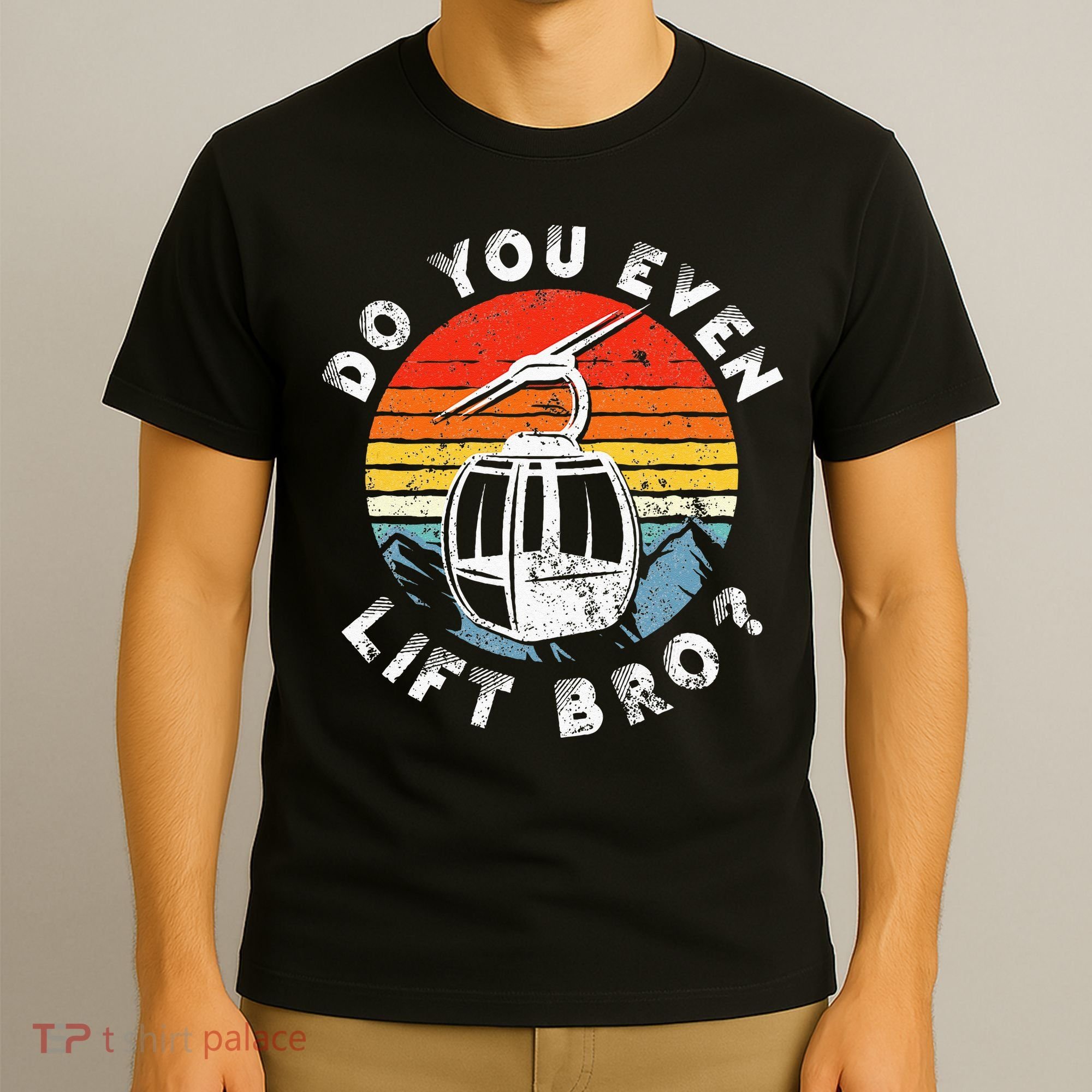 Retro Vintage Ski Do You Even Lift Bro T-Shirt