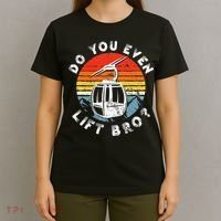 Retro Vintage Ski Do You Even Lift Bro T-Shirt thumb 4