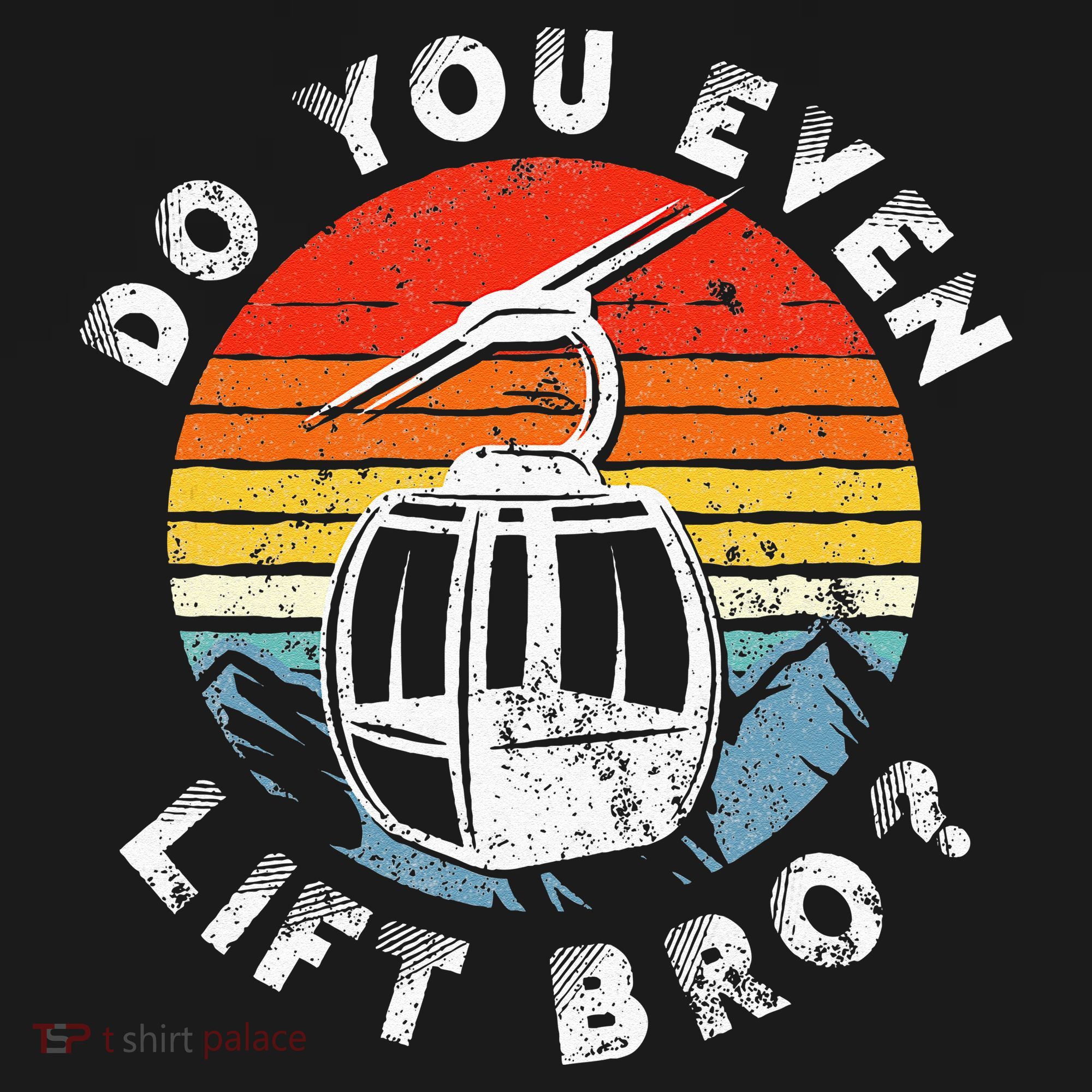 Retro Vintage Ski Do You Even Lift Bro T-Shirt