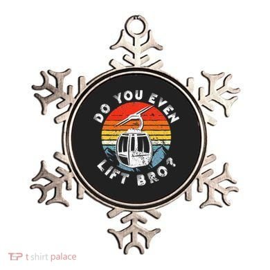 Retro Vintage Ski Do You Even Lift Bro Ornament