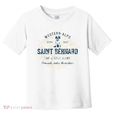 Retro Vintage Saint Bernard Toddler T-Shirt