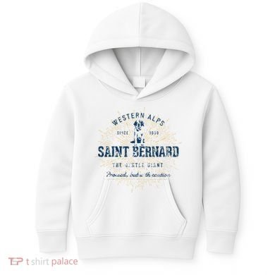Retro Vintage Saint Bernard Kids Hoodie