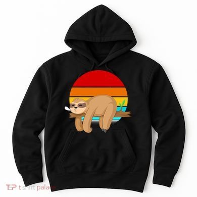 Retro Vintage Sloth Hoodie