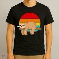 Retro Vintage Sloth T-Shirt thumb 3