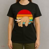 Retro Vintage Sloth T-Shirt thumb 4