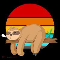 Retro Vintage Sloth T-Shirt thumb 7