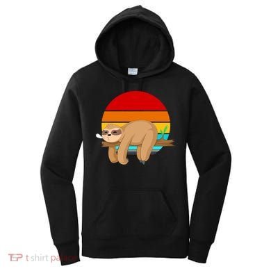 Retro Vintage Sloth Women's Hoodie