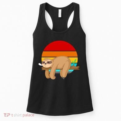 Retro Vintage Sloth Women's Tank Top