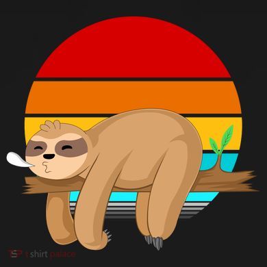 Retro Vintage Sloth Toddler Hoodie