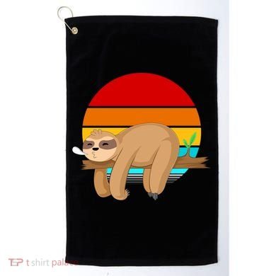 Retro Vintage Sloth Golf Towel