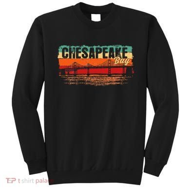 Retro Vintage Sunset Chesapeake Bay Sweatshirt