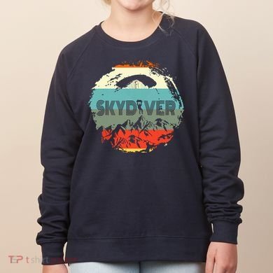 Retro Vintage Skydiver Skydiving Parachuting Skydive Gift Women's Sweatshirt