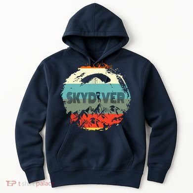 Retro Vintage Skydiver Skydiving Parachuting Skydive Gift Hoodie