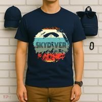 Retro Vintage Skydiver Skydiving Parachuting Skydive Gift T-Shirt thumb 6