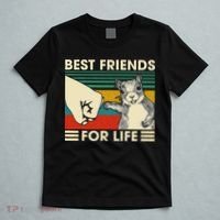 Retro Vintage Squirrel Best Friend For Life Fist Bump T-Shirt thumb 5