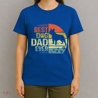 Retro Vintage Sunset Best French Bulldog Dog Dad Ever Gift T-Shirt thumb 4
