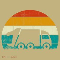 Retro Vintage Sunset Recycling Trash Garbage Truck Gift T-Shirt thumb 7