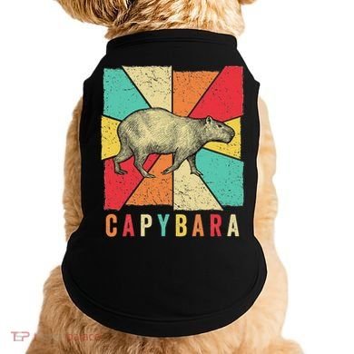 Retro Vintage Style Capybara Design Capybara Doggie Tank