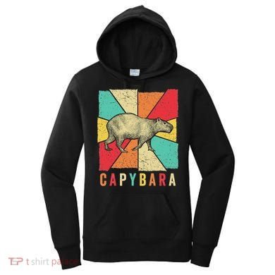 Retro Vintage Style Capybara Design Capybara Women's Hoodie