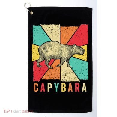 Retro Vintage Style Capybara Design Capybara Golf Towel
