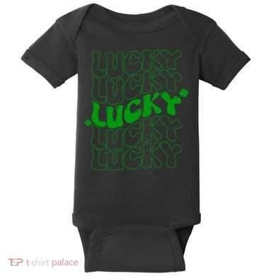 Retro Vintage St Patricks Day Lucky Baby Bodysuit