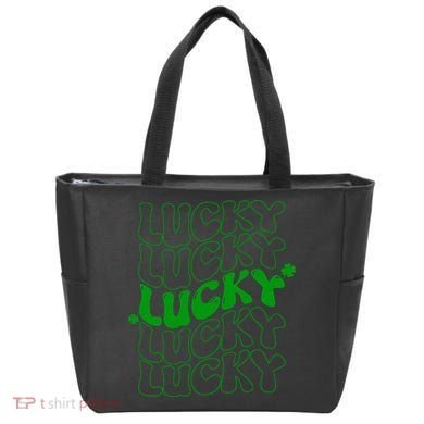 Retro Vintage St Patricks Day Lucky Tote Bag