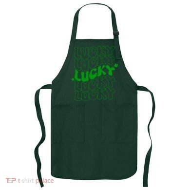 Retro Vintage St Patricks Day Lucky Apron
