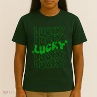 Retro Vintage St Patricks Day Lucky T-Shirt thumb 4