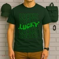 Retro Vintage St Patricks Day Lucky T-Shirt thumb 6