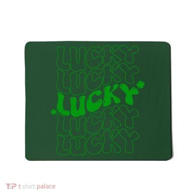 Retro Vintage St Patricks Day Lucky Mousepad