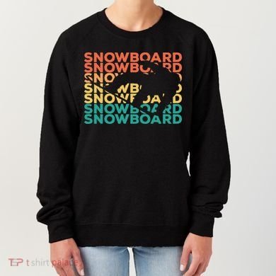 Retro Vintage Snowboarding Gift For Snowboarders Women's Sweatshirt