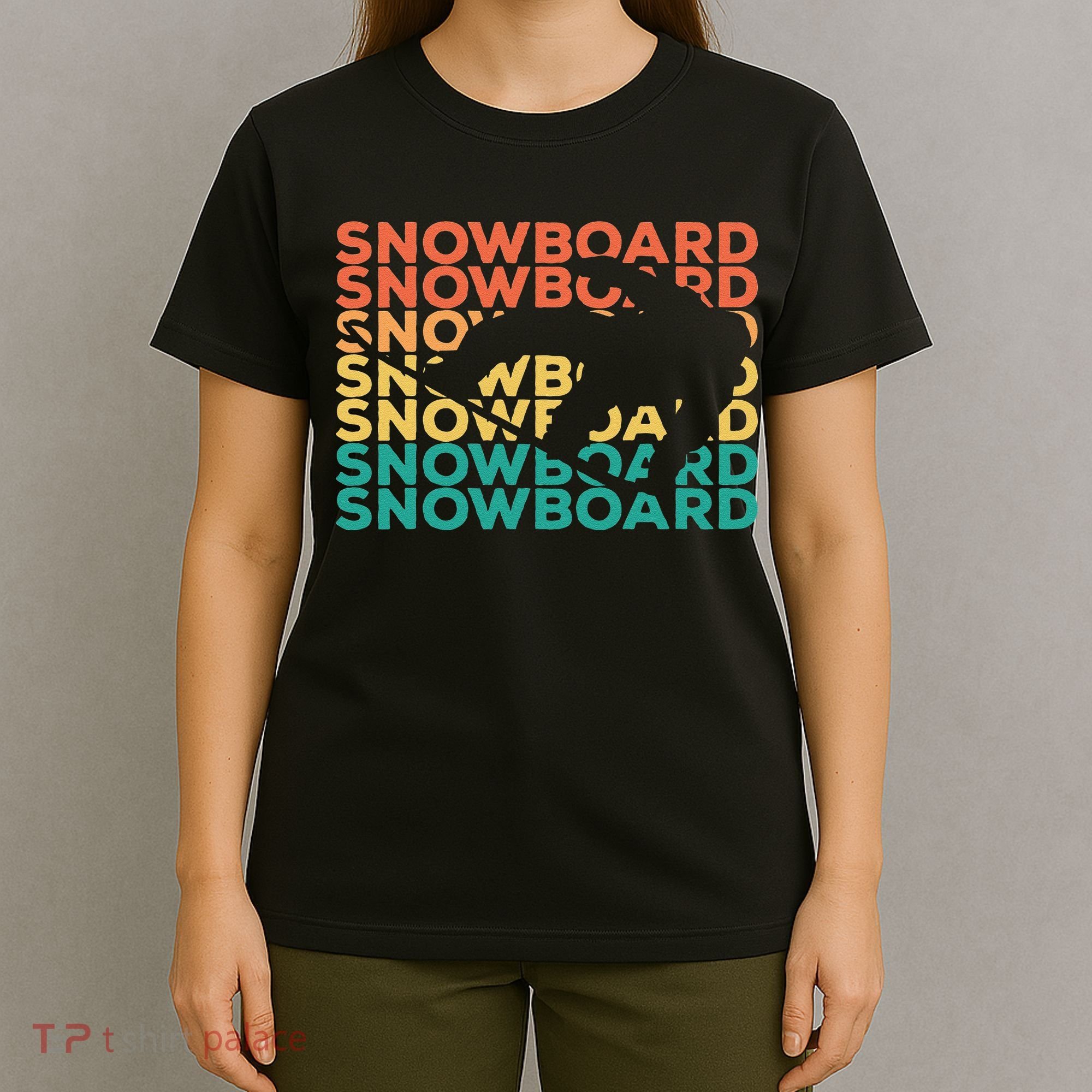 Retro Vintage Snowboarding Gift For Snowboarders T-Shirt