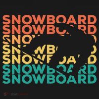 Retro Vintage Snowboarding Gift For Snowboarders T-Shirt thumb 7