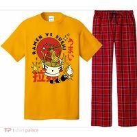 Ramen Vs Sushi Retro Japanese Food Pajama Set thumb 0