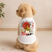 Ramen Vs Sushi Retro Japanese Food Doggie Tank thumb 2