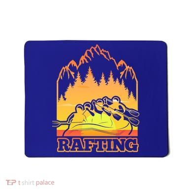 Retro Vintage Sunset Vibe River Rafting Paddle Rafting Funny Gift Mousepad