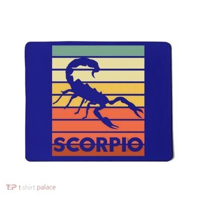 Retro Vintage Scorpio Astrology Symbol Meaningful Gift Mousepad
