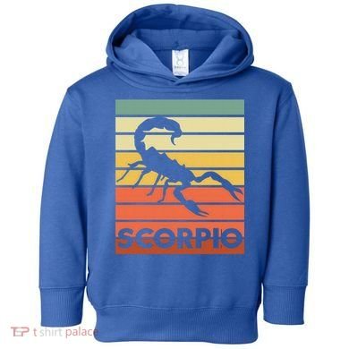 Retro Vintage Scorpio Astrology Symbol Meaningful Gift Toddler Hoodie