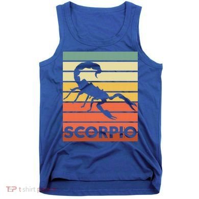 Retro Vintage Scorpio Astrology Symbol Meaningful Gift Tank Top