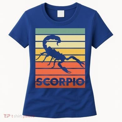 Retro Vintage Scorpio Astrology Symbol Meaningful Gift Women's T-Shirt