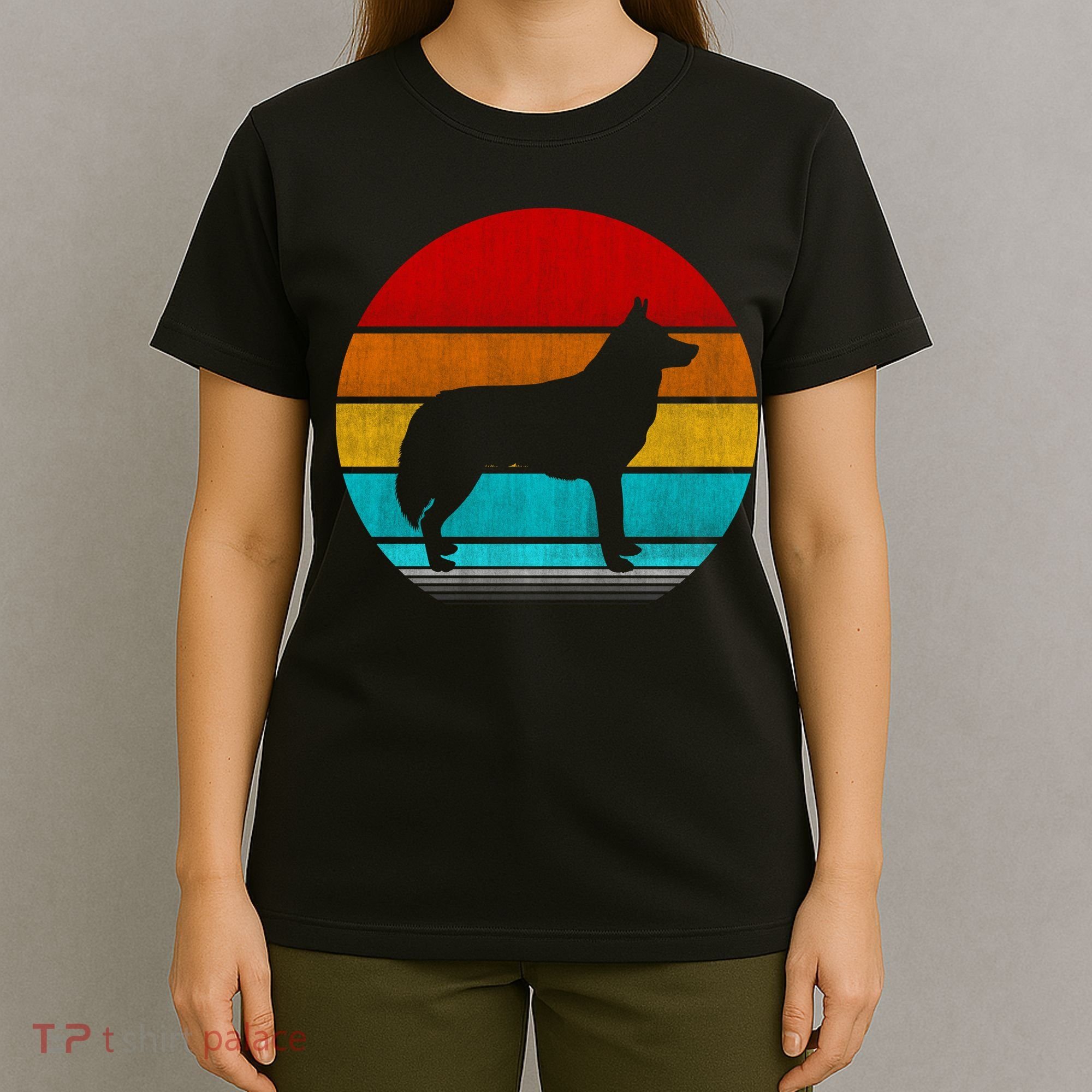 Retro Vintage Siberian Husky T-Shirt