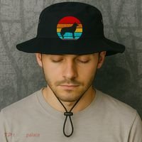 Retro Vintage Siberian Husky Bucket Hat thumb 2