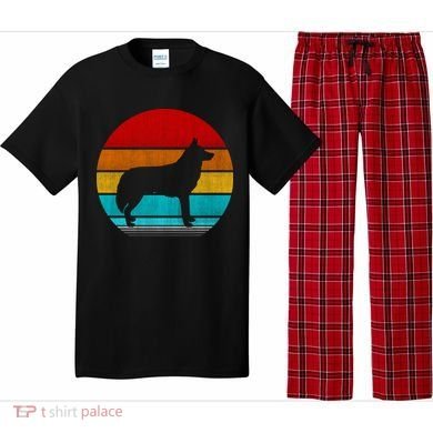 Retro Vintage Siberian Husky Pajama Set