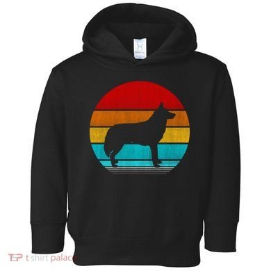 Retro Vintage Siberian Husky Toddler Hoodie
