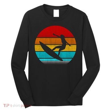 Retro Vintage Surfing Long Sleeve Shirt